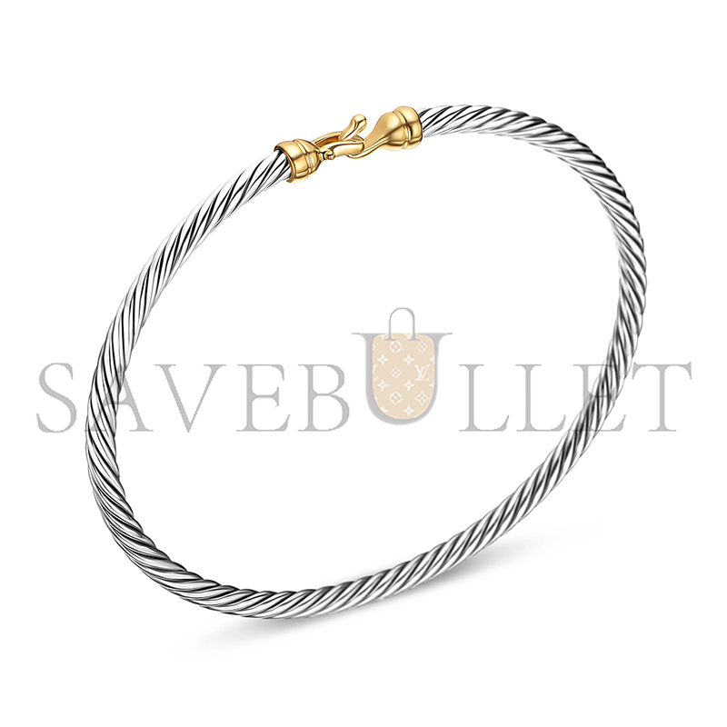 dau1d Yvrm*n buckle classic cable bracelet b09543 s8